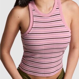 Victoria's Secret Pink Striped Tank Top